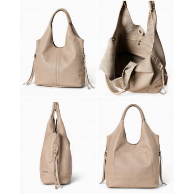 - HIT - CAPPUCCINO TOREBKA SKÓRA NATURALNA SHOPPER A4 TORBA SKÓRZANA
